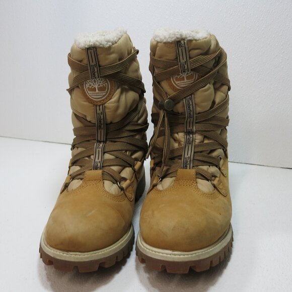Timberland Sherpa Nubuck Leather High Top Insulated Hiking Work Soft Toe Boots 9 main image 6